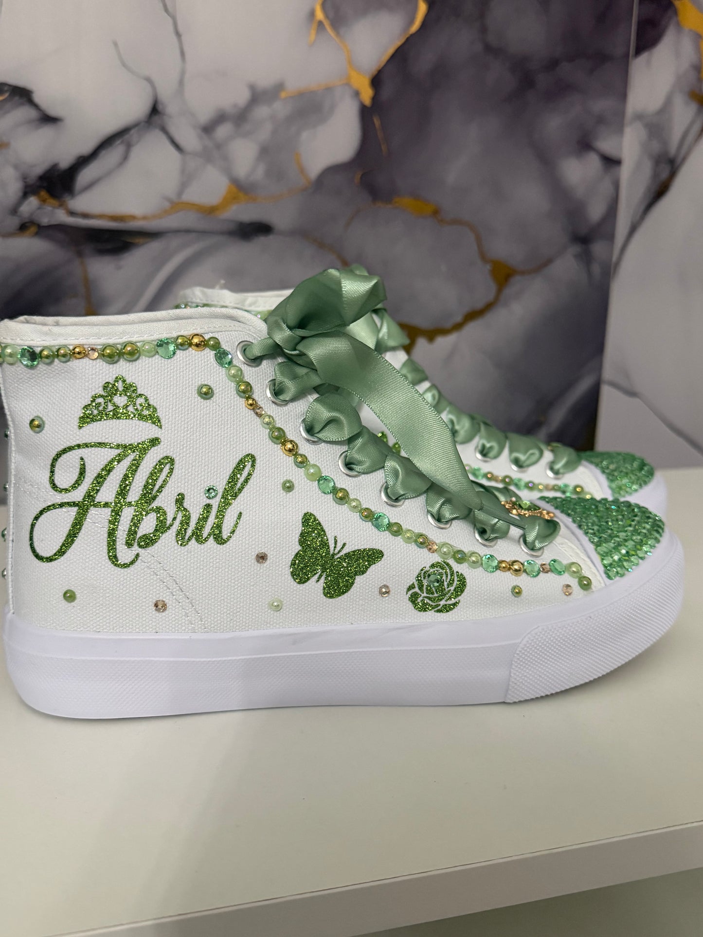 Custom Sneakers for Quinceañera or Sweet 16