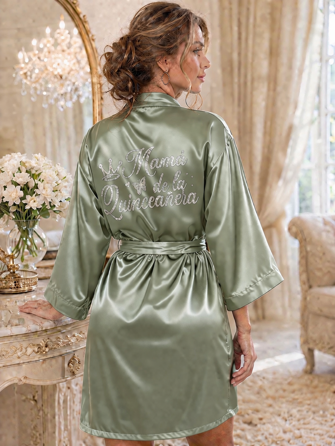 Mamá de la Quinceañera Robe XV