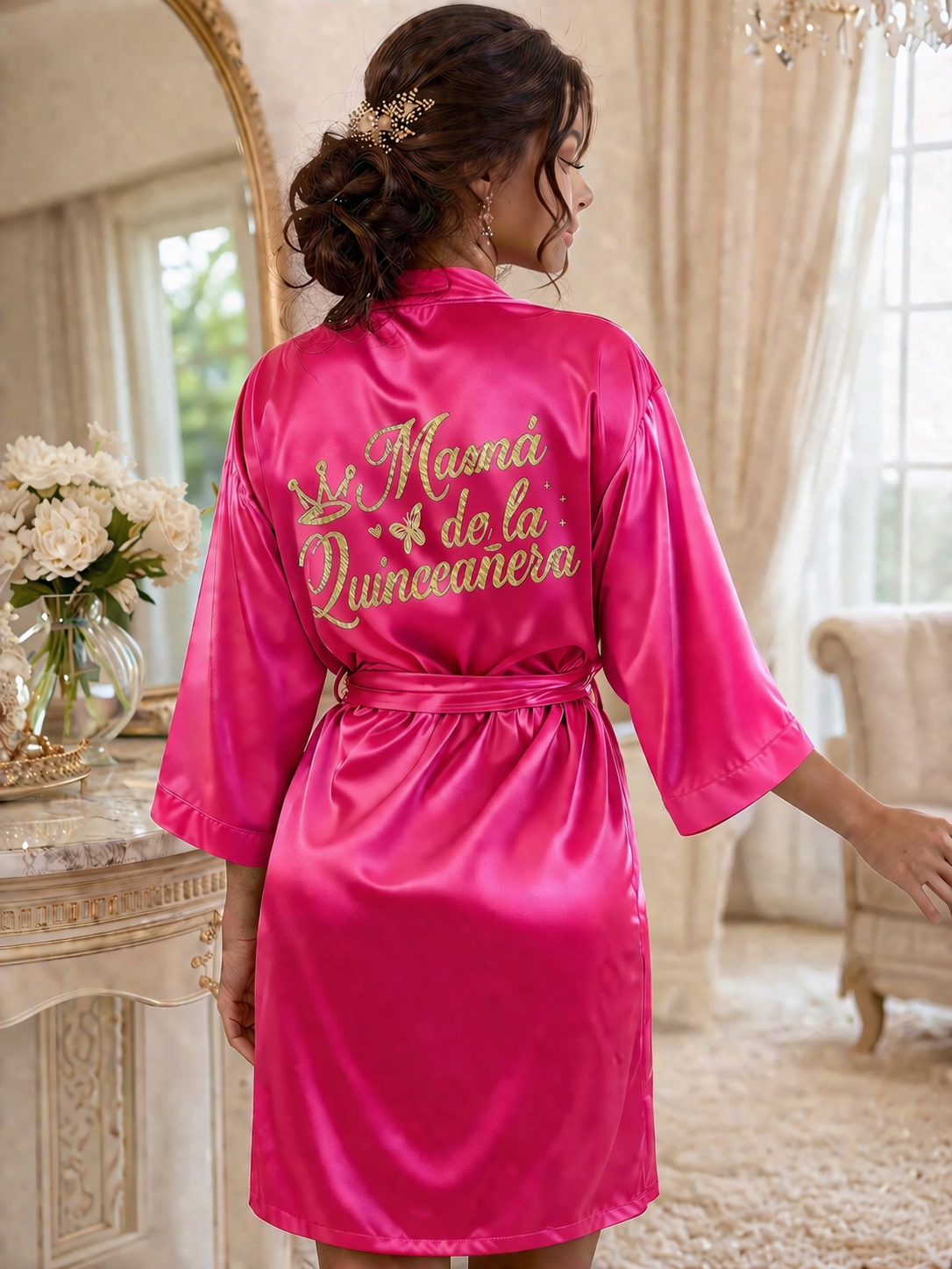 Mamá de la Quinceañera Robe XV