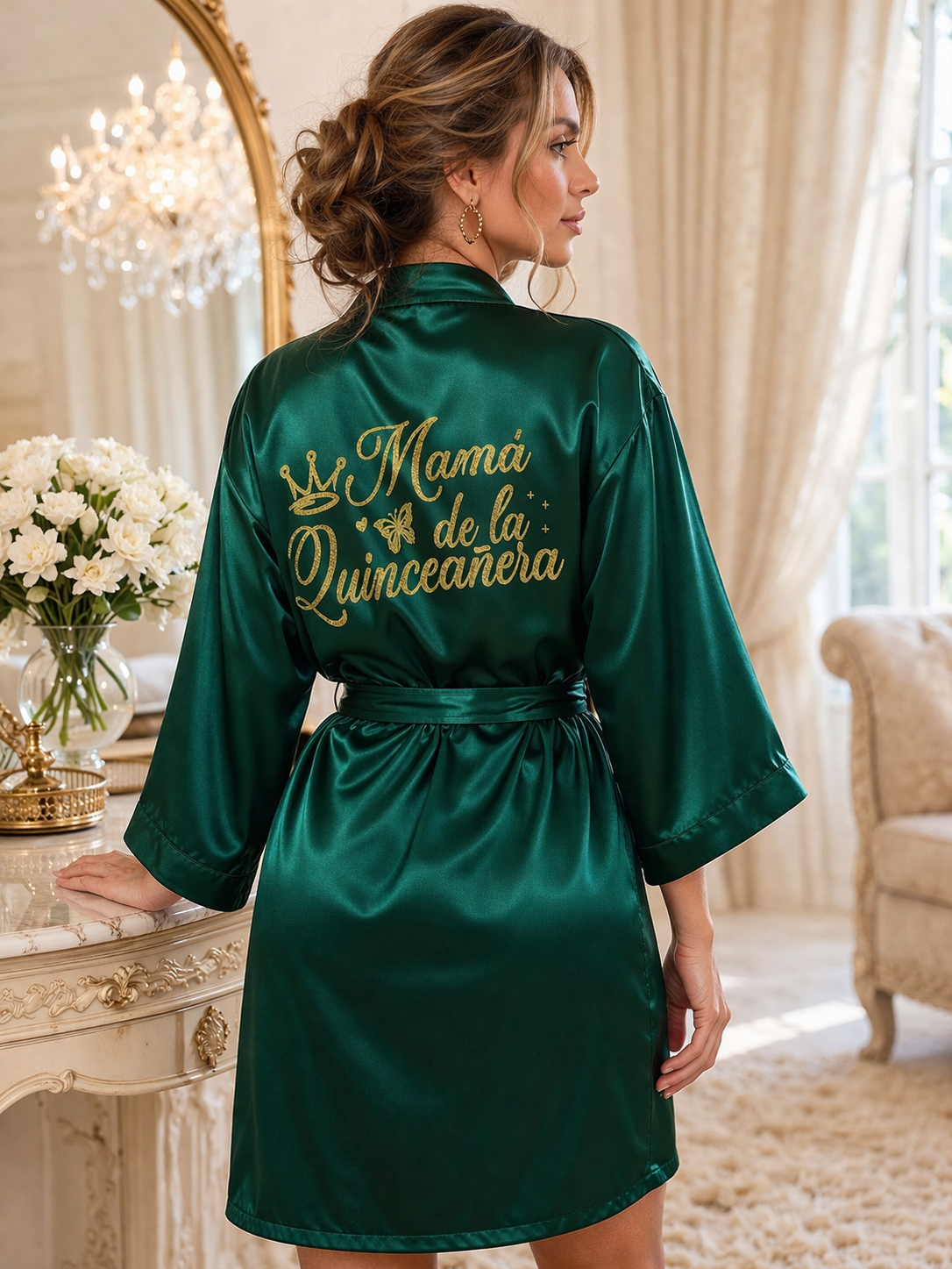 Mamá de la Quinceañera Robe XV
