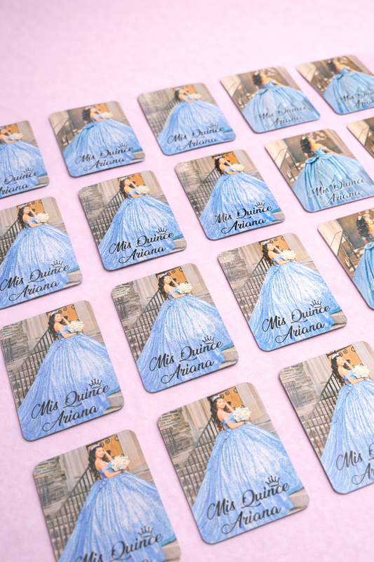 Custom Photo Magnets for Quinceañeras & Special Events
