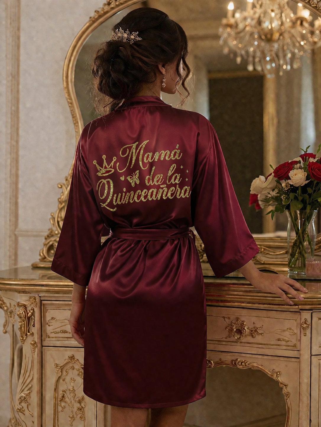 Mamá de la Quinceañera Robe XV