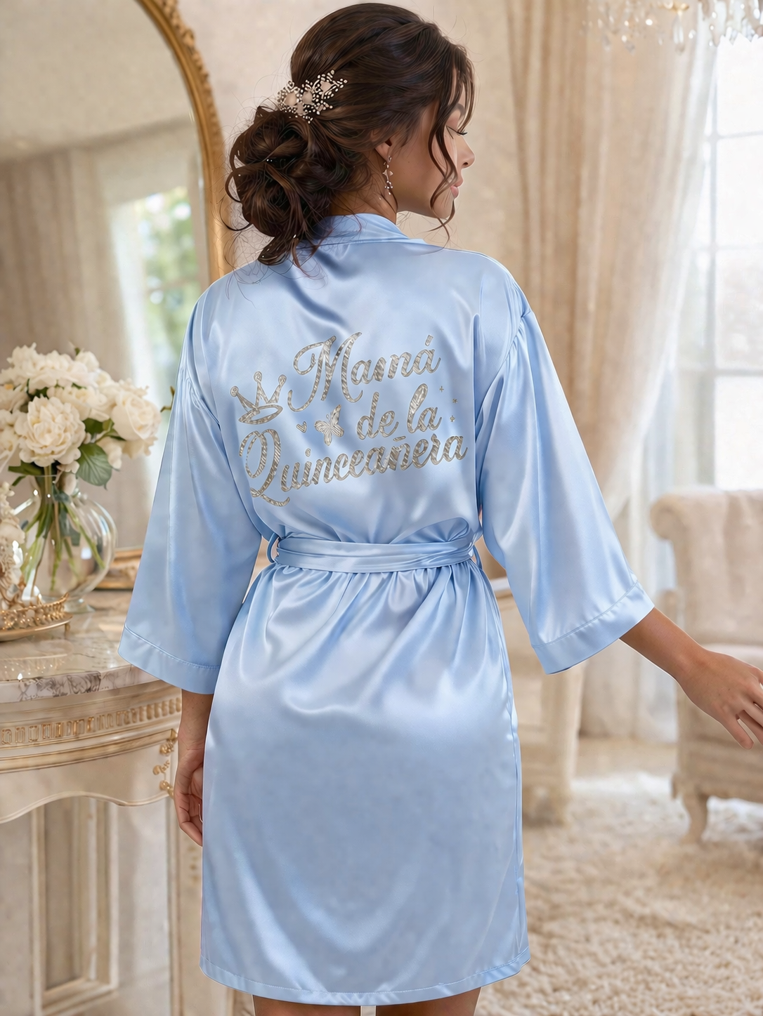 Mamá de la Quinceañera Robe XV