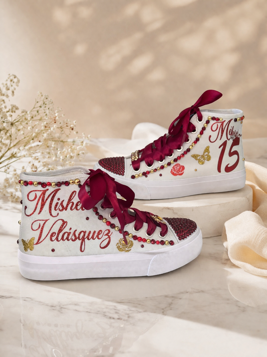 Custom Sneakers for Quinceañera or Sweet 16