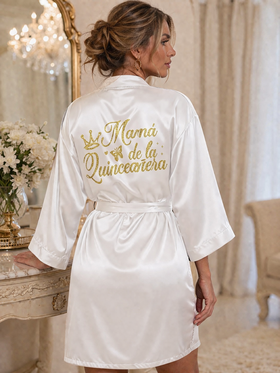 Mamá de la Quinceañera Robe XV