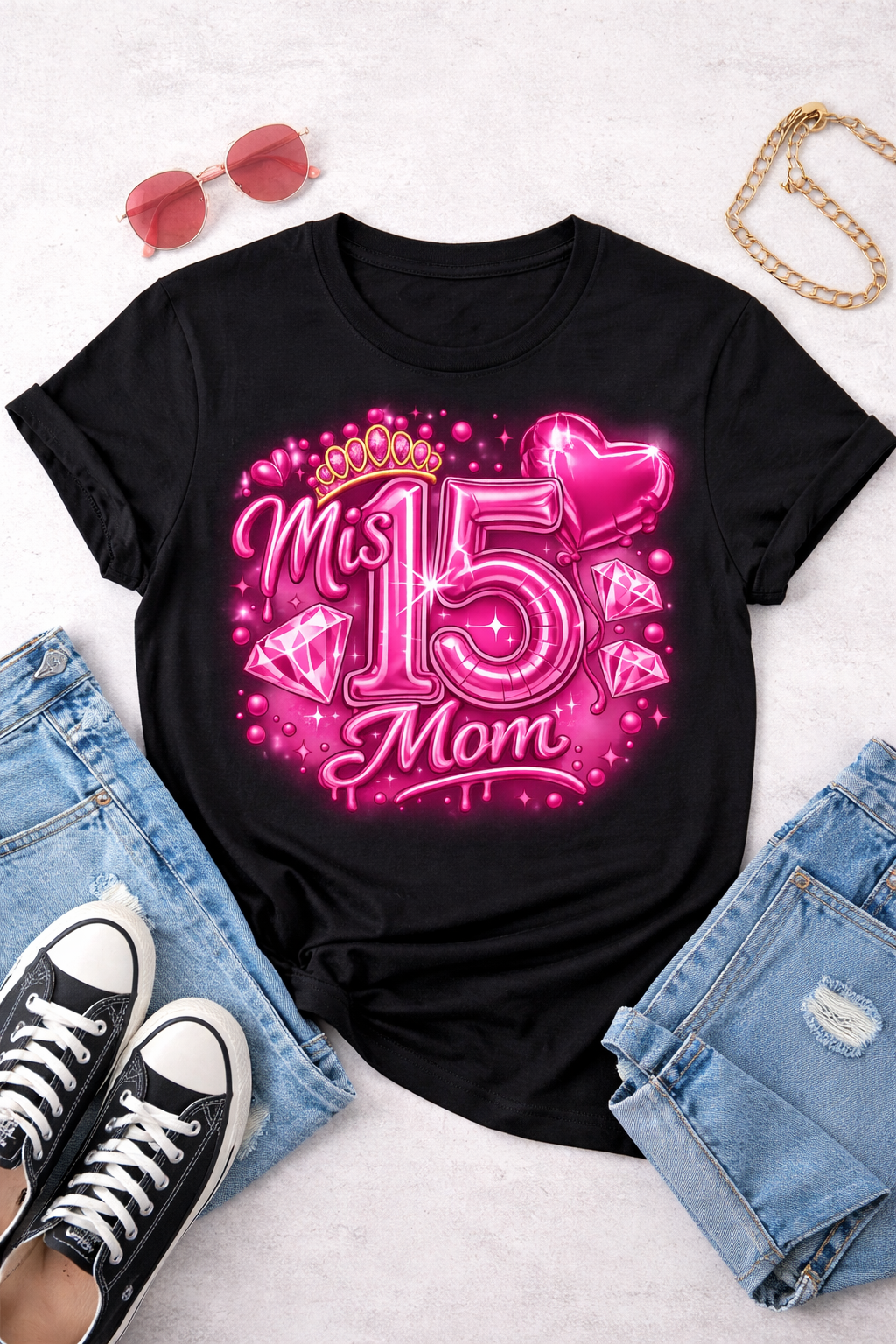Mis 15 Custom Family and squad Shirts