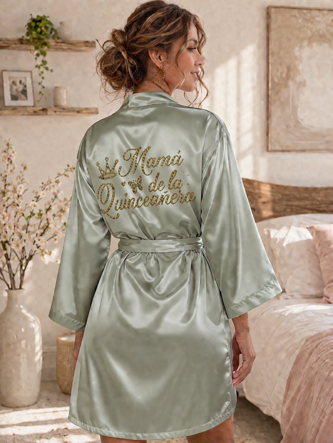 Mamá de la Quinceañera Robe XV