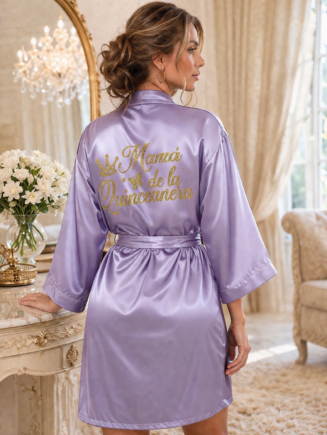 Mamá de la Quinceañera Robe XV