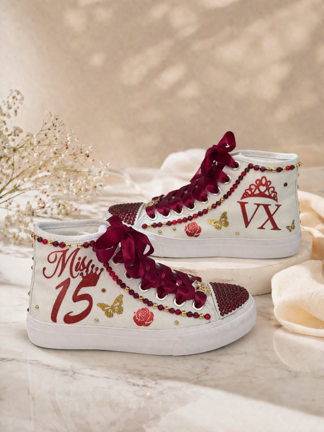 Custom Sneakers for Quinceañera or Sweet 16