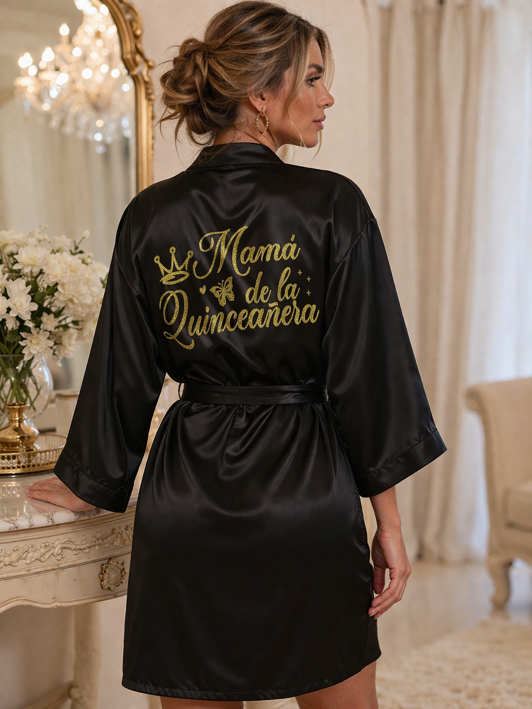 Mamá de la Quinceañera Robe XV