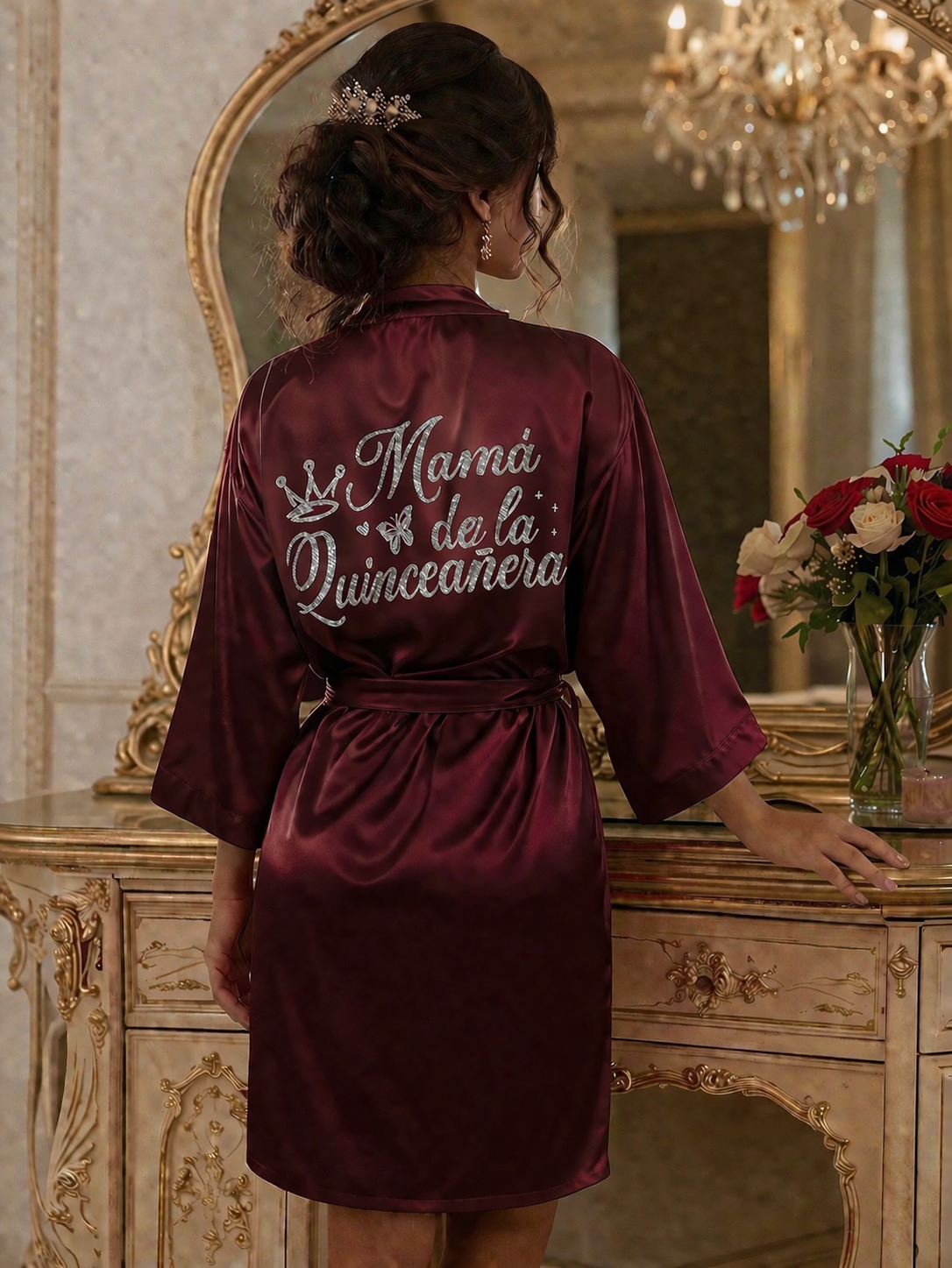Mamá de la Quinceañera Robe XV