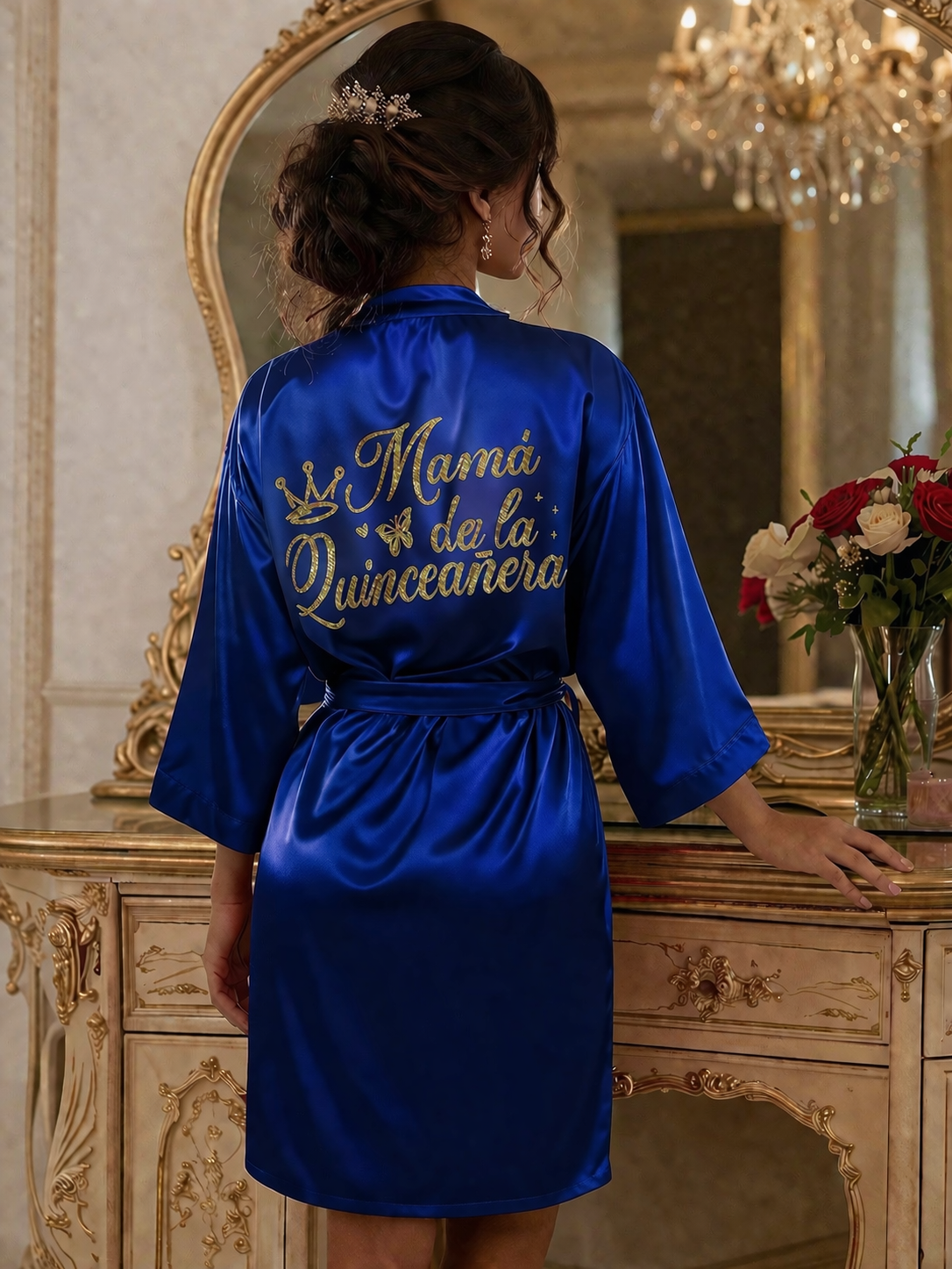 Mamá de la Quinceañera Robe XV
