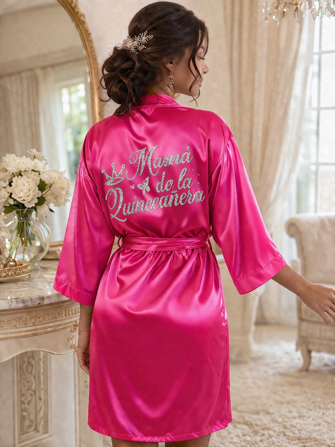 Mamá de la Quinceañera Robe XV