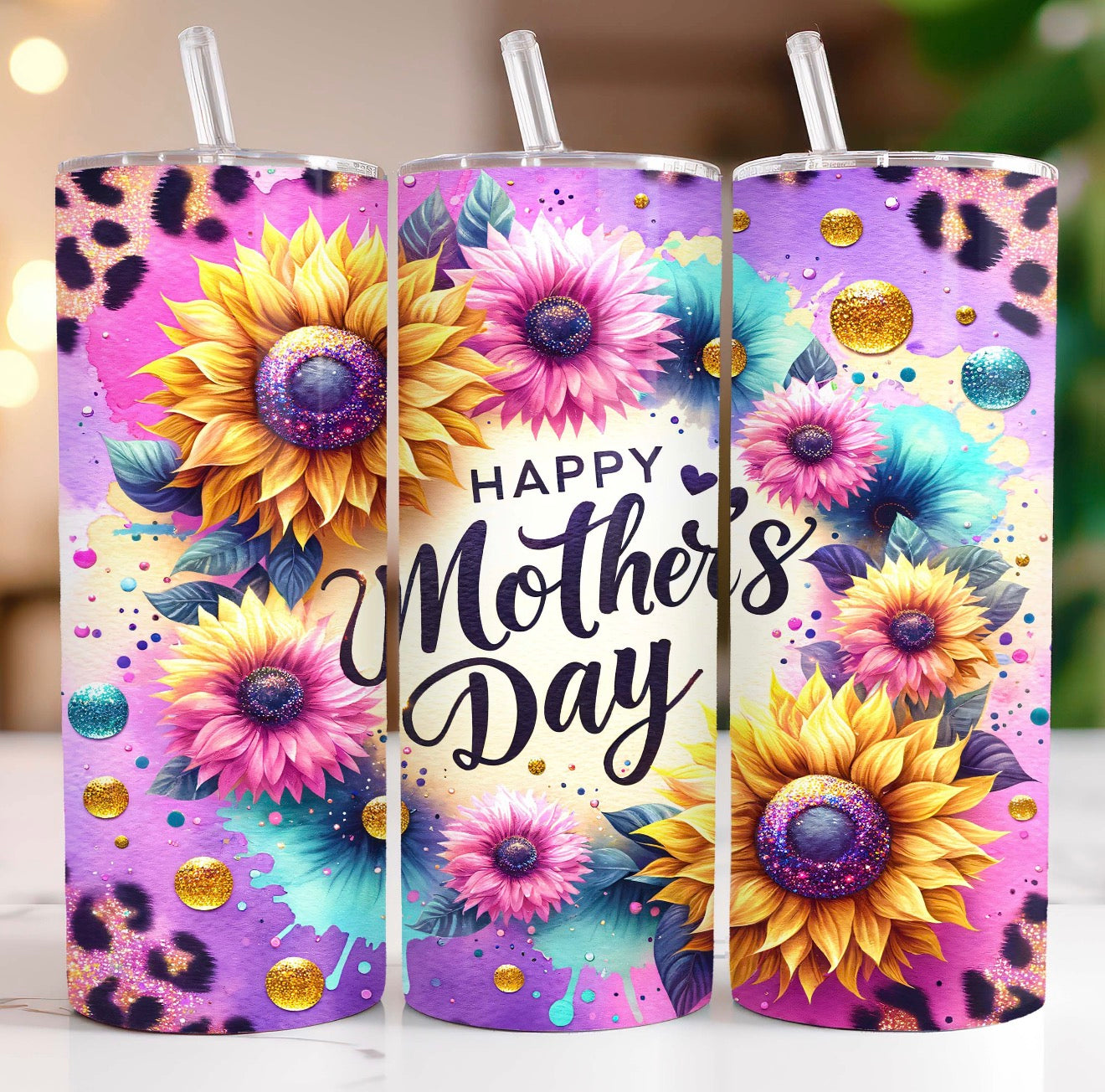 Mother’s Day Floral Tumbler – 20 oz