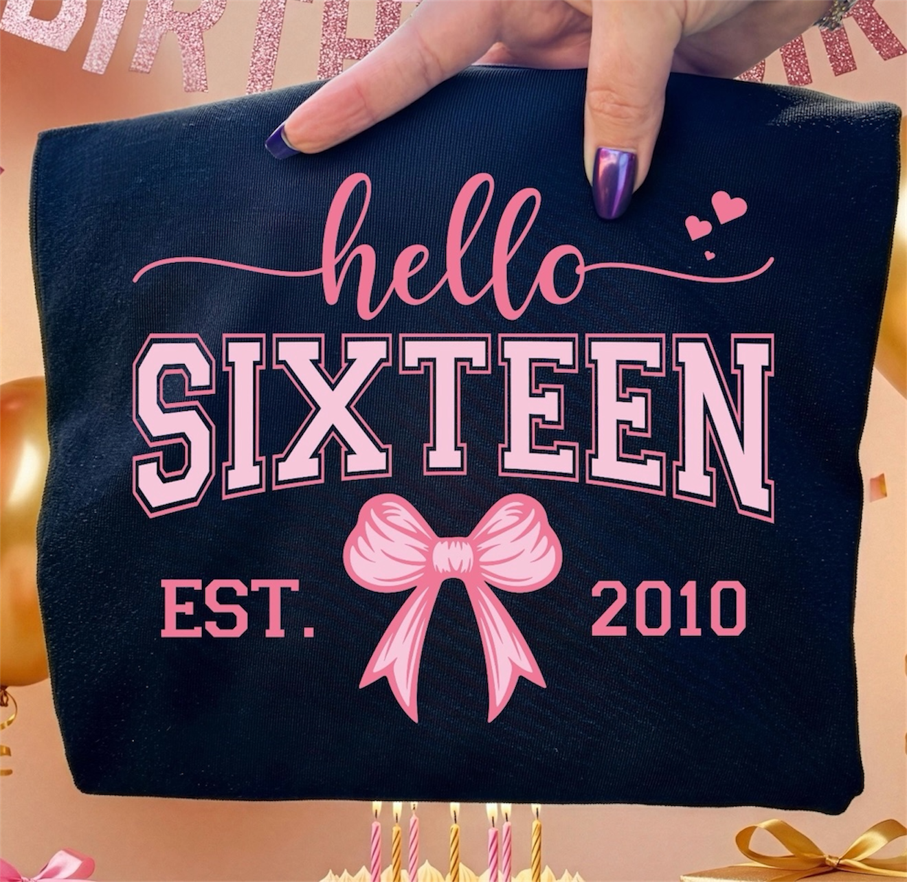 Hello Sixteen Birthday Tshirt