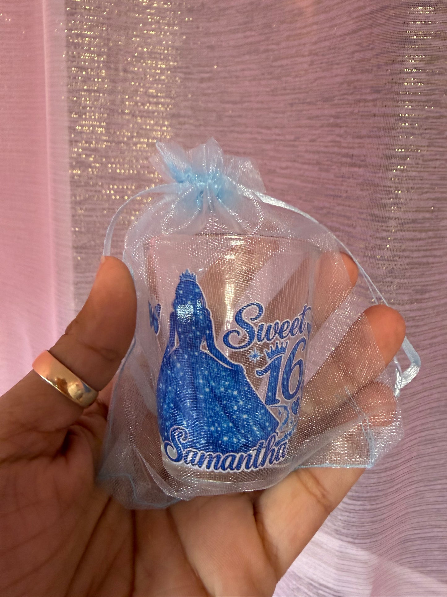 Personalized Quinceañera and Sweet 16 Shot Glasses – Set of 12