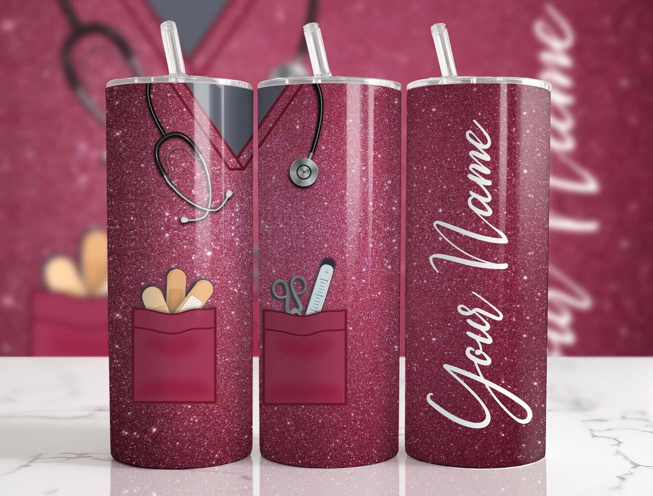 Nurse Life Sparkle – Custom 20oz Tumbler