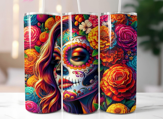 Midnight Bloom – Catrina Floral 20oz Tumbler