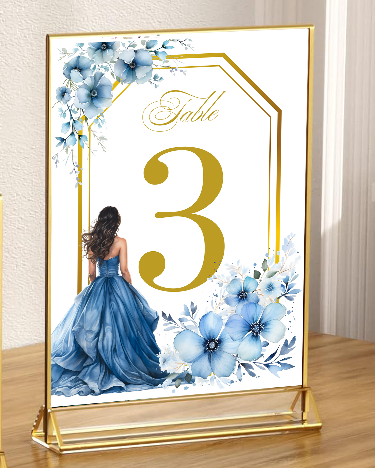 Table Number, Quinceañera, Sweet 16, Birthday