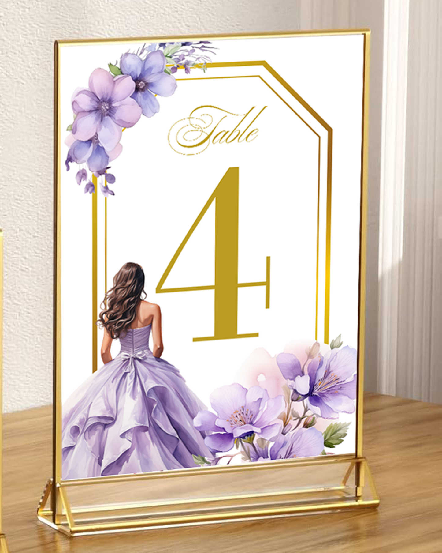 Table Number, Quinceañera, Sweet 16, Birthday